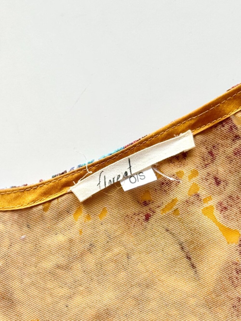 Anthropologie FLOREAT Aurelia Yellow Floral Burnout Velvet Kimono, One Size - Picture 13 of 13